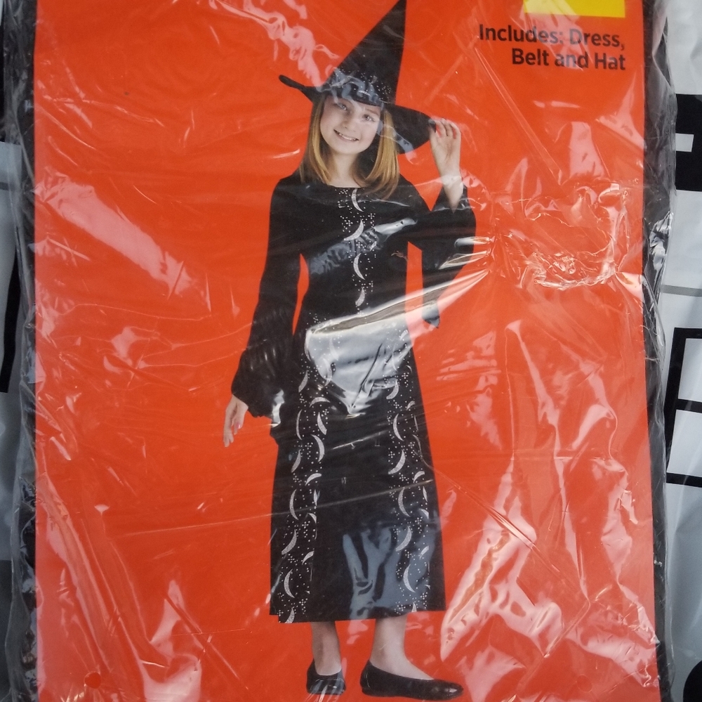 Witch costume new in package 8-10